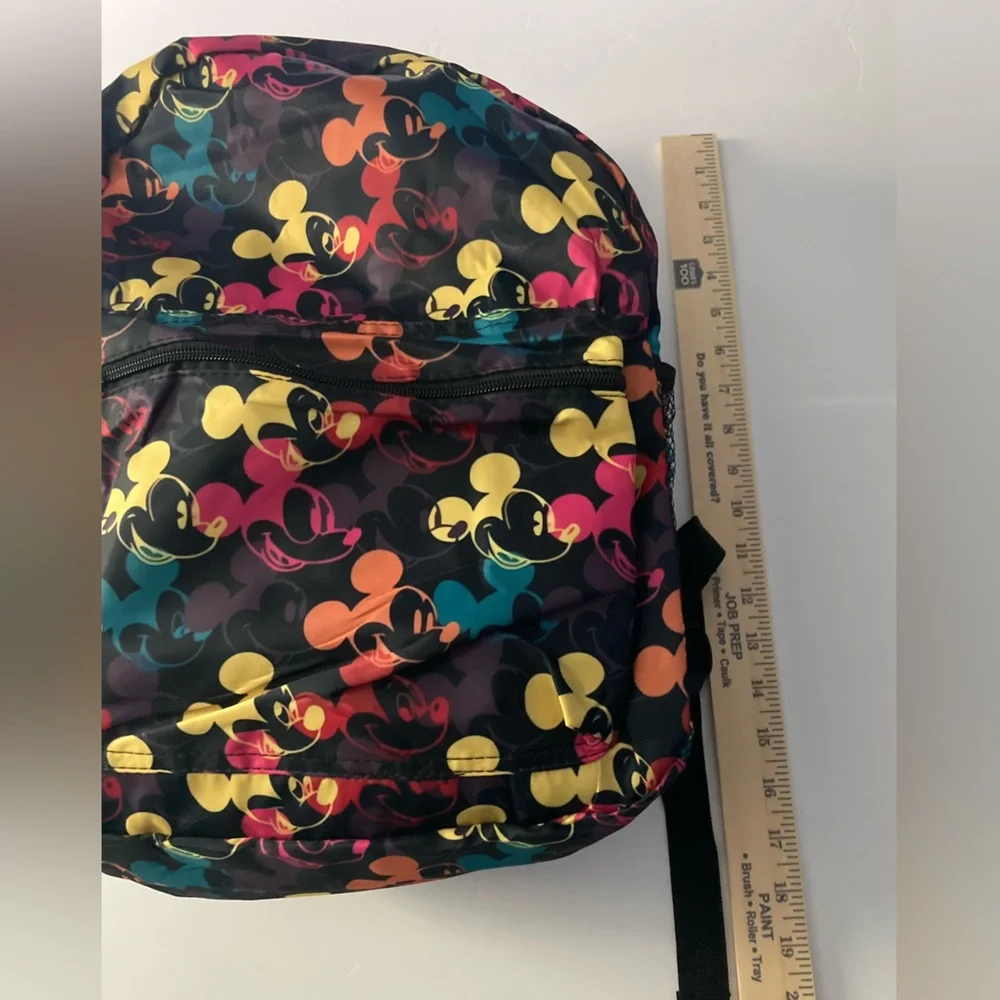 Mickey Mouse black multi color Backpack